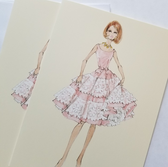 ❗Barbie Notecards and Envelope Set By Robert Best❗ - Picture 1 of 3